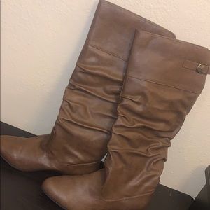 Brown Knee-High Boots, Size 8.5